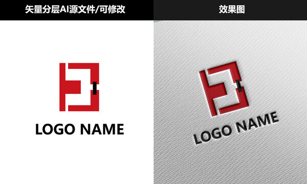 紅色抽象字母CLOGO