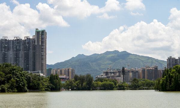 广东肇庆市端州区仙女湖美景