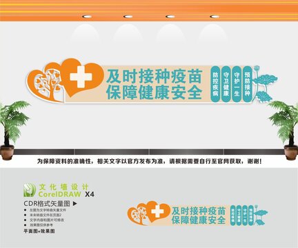 疫苗接種宣傳文化墻