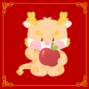 平安龍年招財(cái)龍公仔