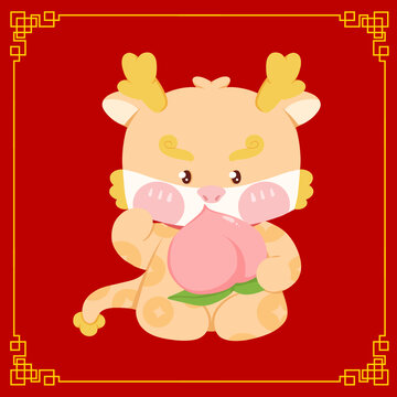 健康長壽龍年招財龍公仔