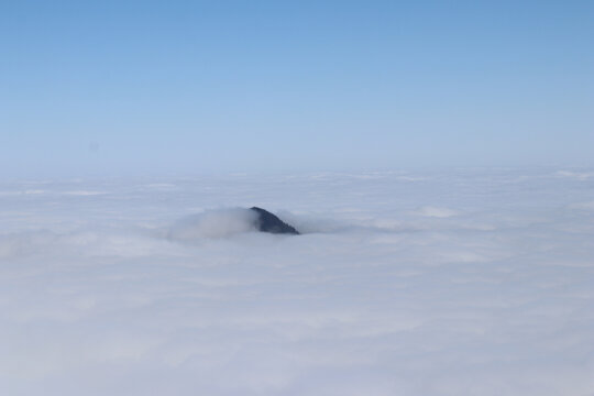 云海山顶风景明月山风光高山