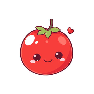 清新可爱西红柿免抠素材
