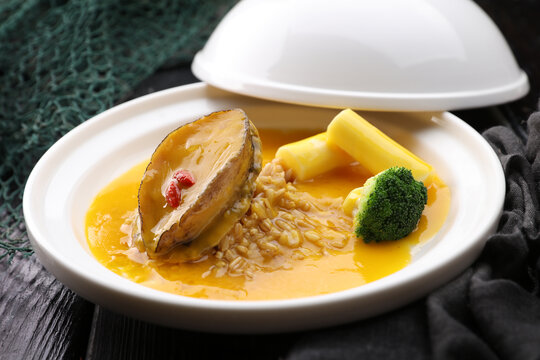 燕麥山藥煨鮑魚