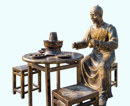 老北京火锅雕塑