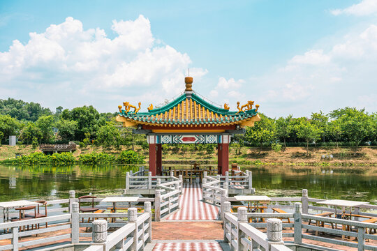 水月东堤广东肇庆七星岩旅游