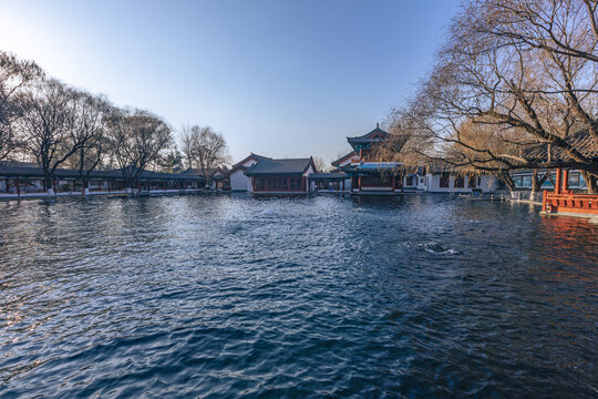 山东济南章丘百脉泉景区梅花泉