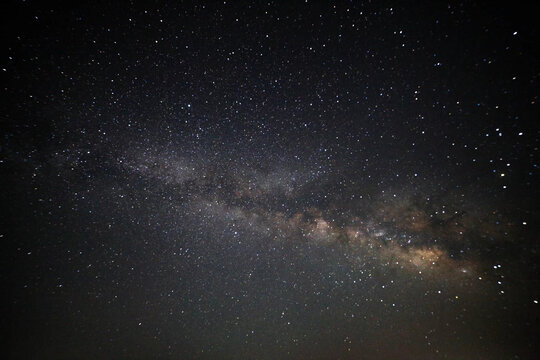 星空银河户外风景夜景拍摄