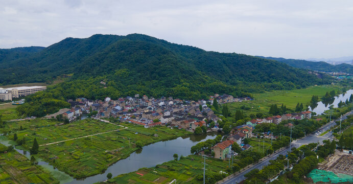 绍兴阮家湾村航拍