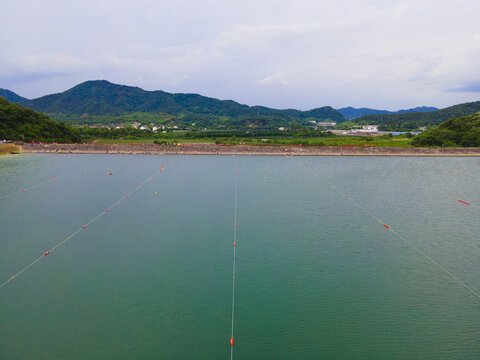 绍兴青龙山水库航拍