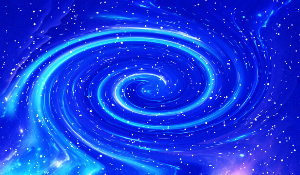 藍(lán)色漩渦星空背景