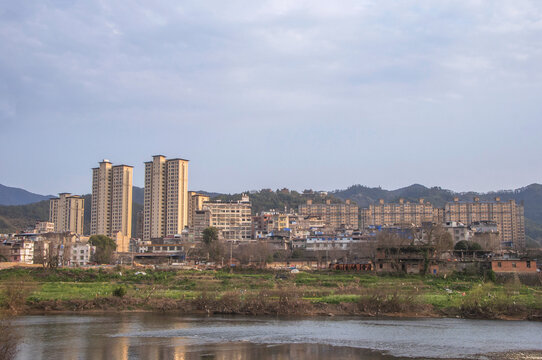 建瓯松溪边住宅区