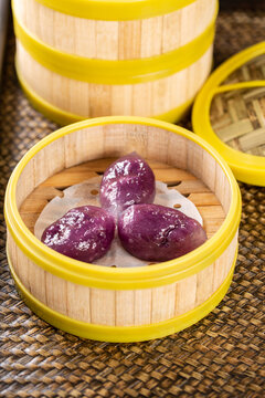 紫薯水晶粿