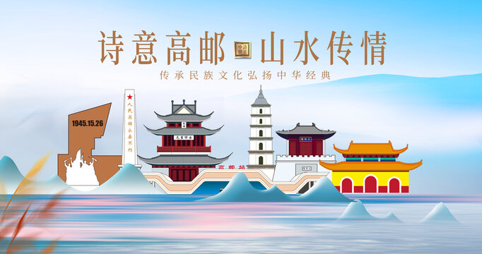 高郵市山水美景城市風(fēng)光美景