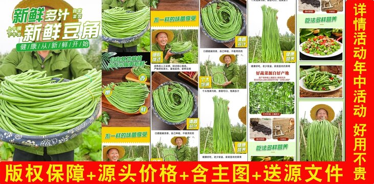 大場景豇豆詳情頁