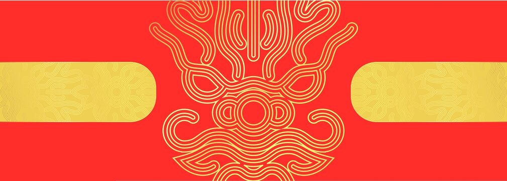 龍中式矢量封面設(shè)計(jì)長(zhǎng)圖