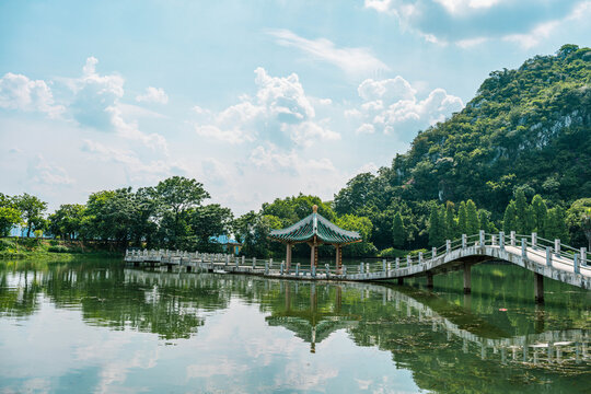 广东肇庆七星岩旅游濯缨桥