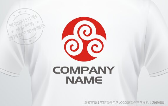 祥云設(shè)計logo如意