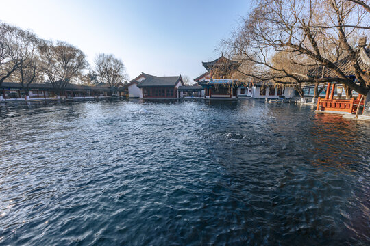 山东济南章丘百脉泉景区梅花泉