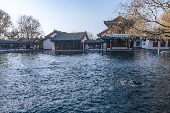 山东济南章丘百脉泉景区梅花泉