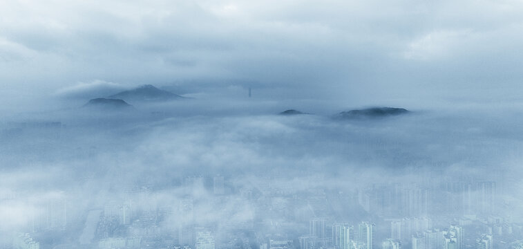 温州CBD平流雾