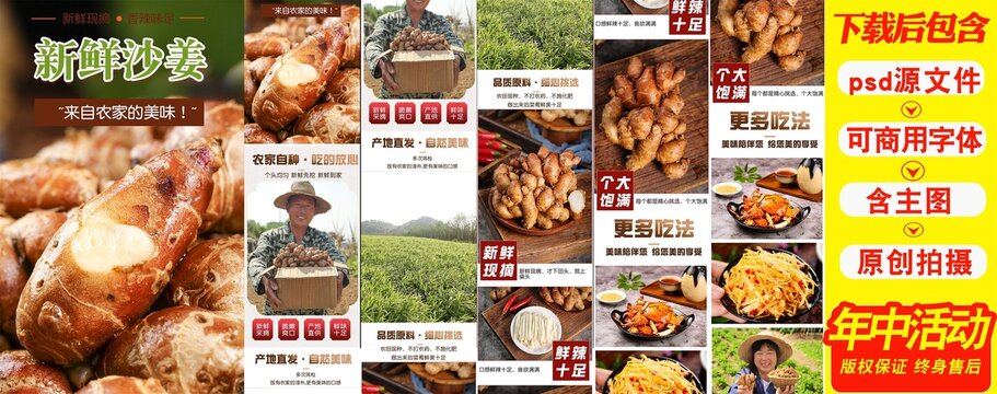 新鮮沙姜詳情頁