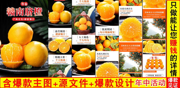 贛南臍橙詳情頁