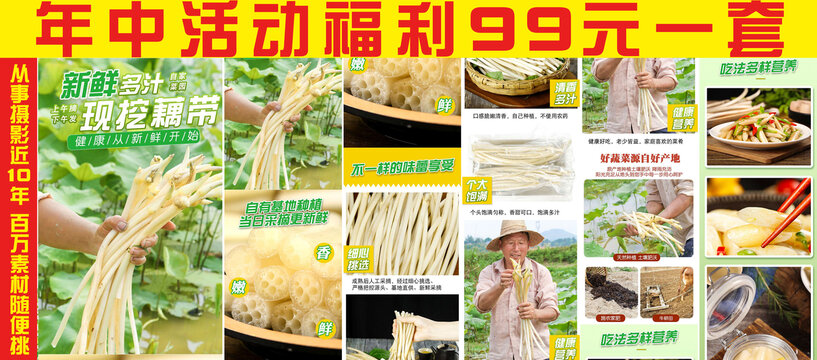 現(xiàn)挖藕帶詳情頁