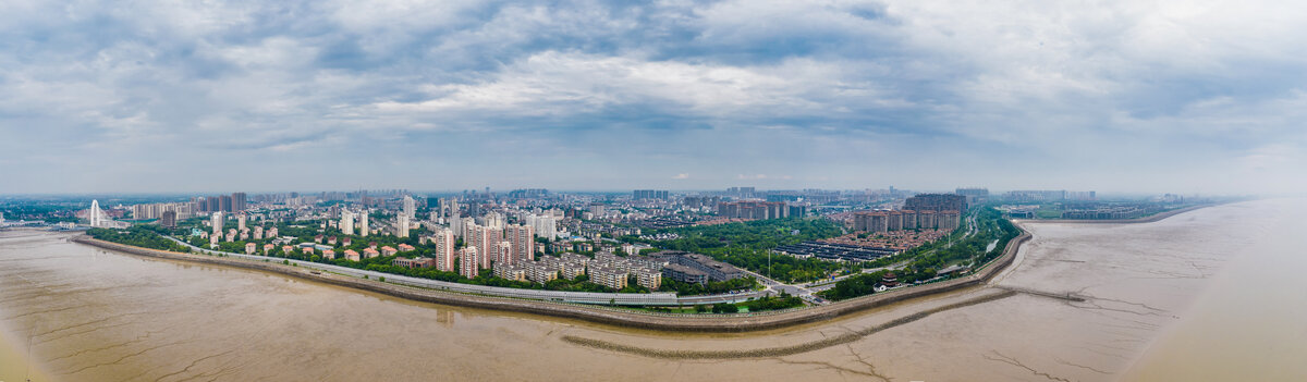 嘉兴海盐县全景