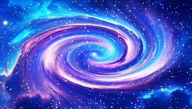 高清漩渦星空背景