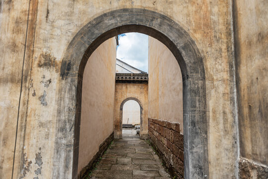 呈坎八卦村古建筑风光