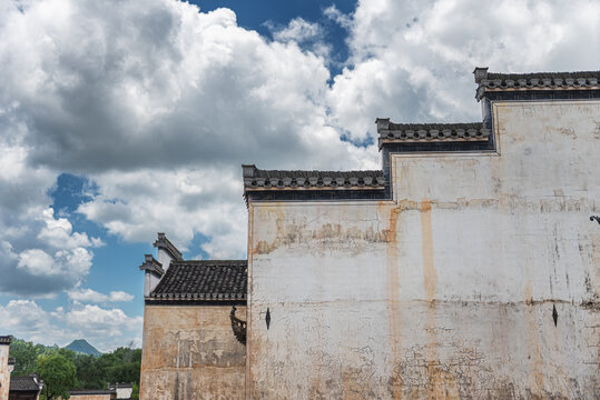 呈坎八卦村古建筑风光