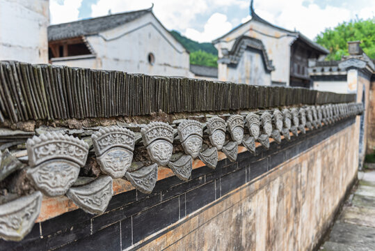 呈坎八卦村古建筑风光