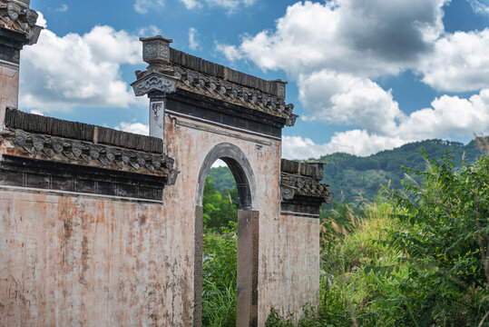 呈坎八卦村古建筑风光