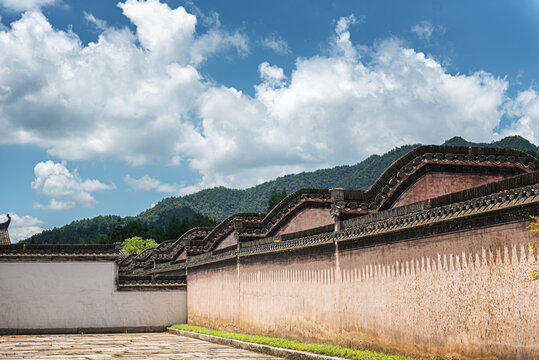 呈坎八卦村古建筑风光