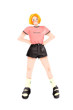 時尚穿搭女孩