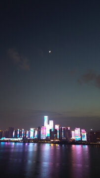 长沙湘江新城夜景