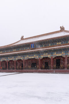 北京故宫雪景