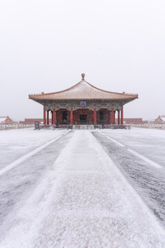 北京故宫雪景