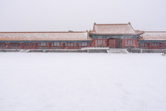 北京故宫雪景