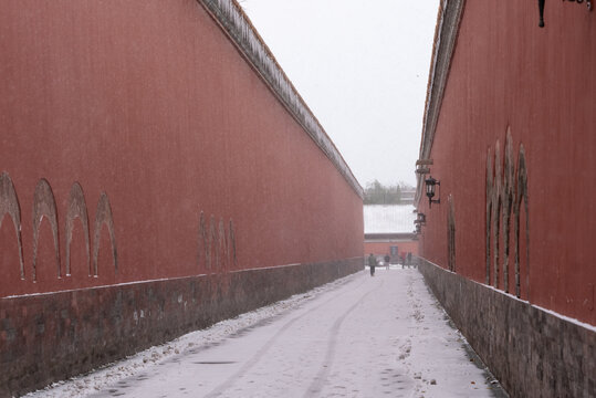 北京故宫雪景