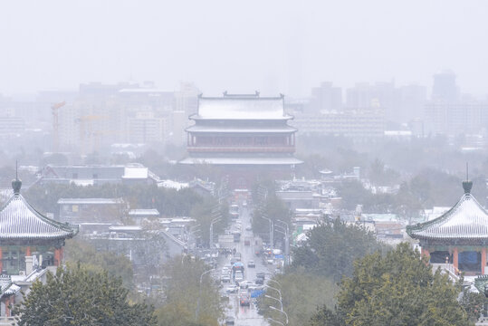 北京故宫雪景