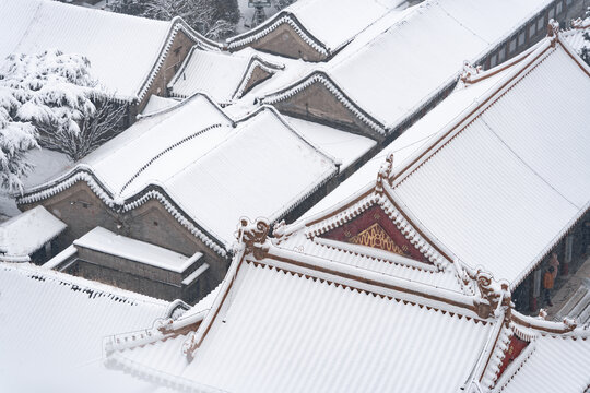 北京颐和园雪景