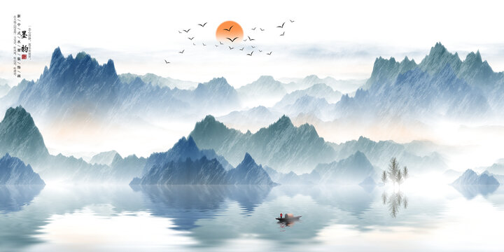 水墨山水畫