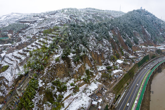 森林雪景