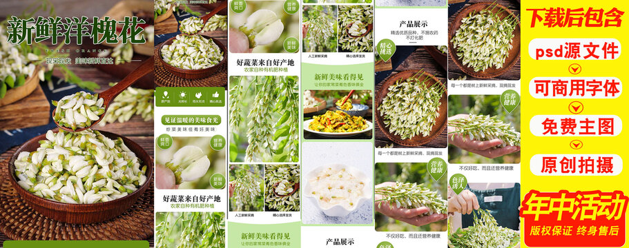 槐花詳情頁