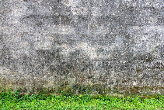 斑驳的老墙壁