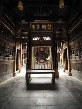 中式古建筑内景