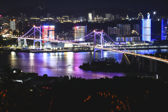 厦门海沧大桥夜景