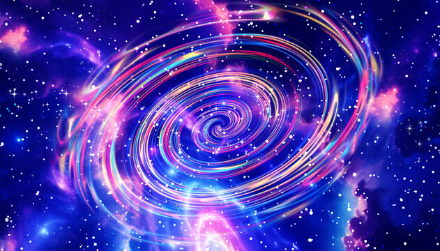 七彩漩渦星空
